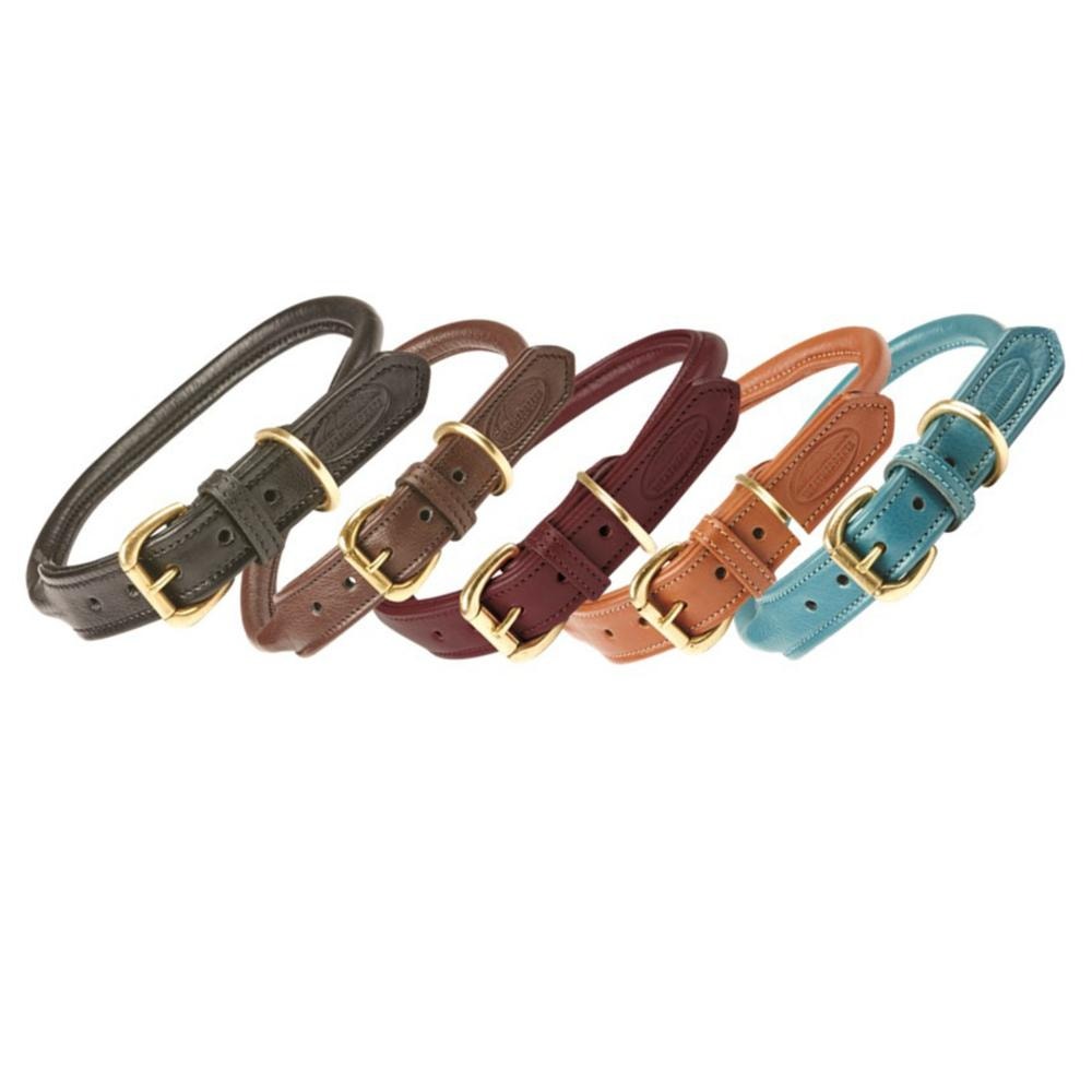WeatherBeeta Rolled Leather Dog Collar Size Chart