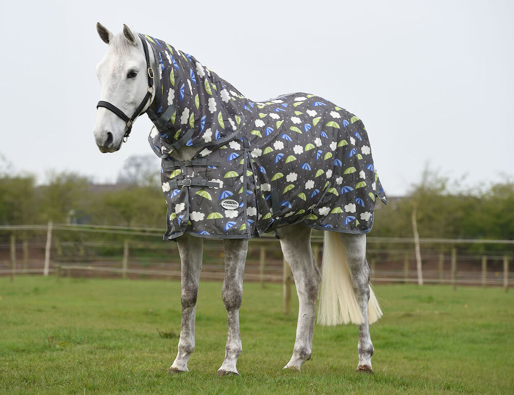 Weatherbeeta ComFiTec Essential Mesh II Combo Neck Fly Sheet Umbrella Print