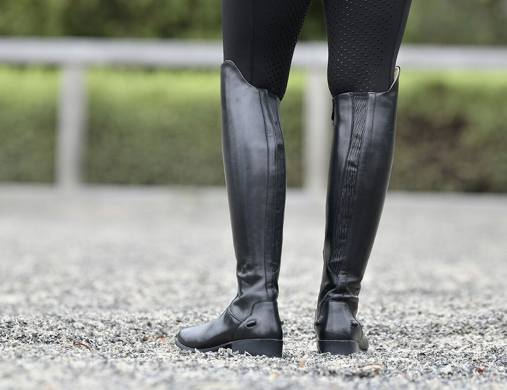 Tall black dress boots shop