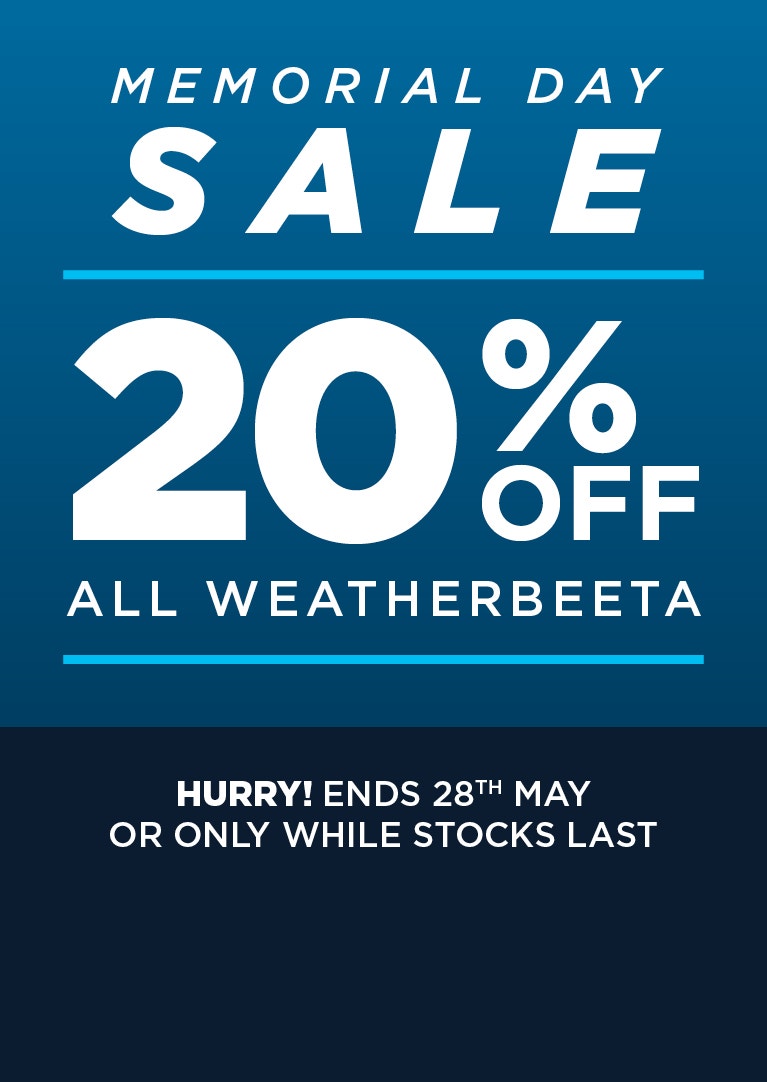 WeatherBeeta Memorial Day Sale