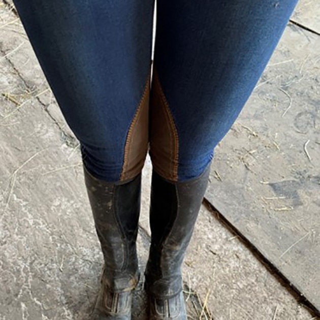 Close up of worn Dublin Shona Breeches